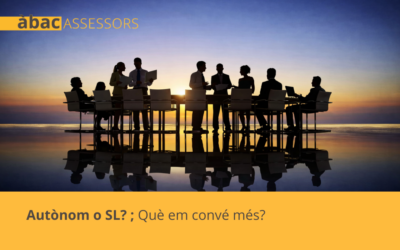 AUTÒNOM O SOCIETAT LIMITADA?:  Què em convé més?